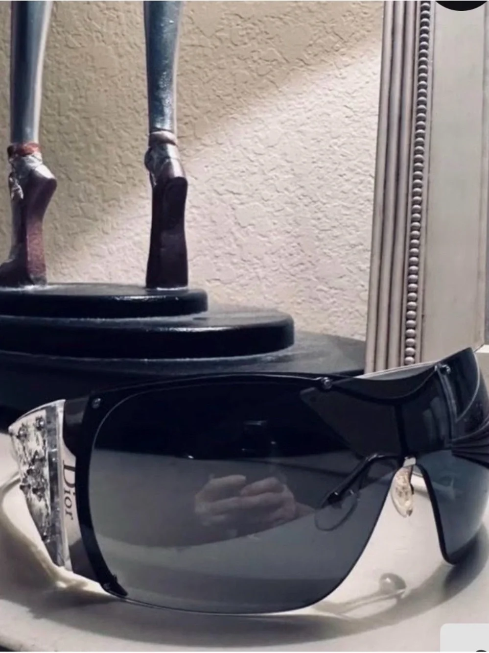 Dior 2001 Swarowski Grand Salon Sunglasses in Clear